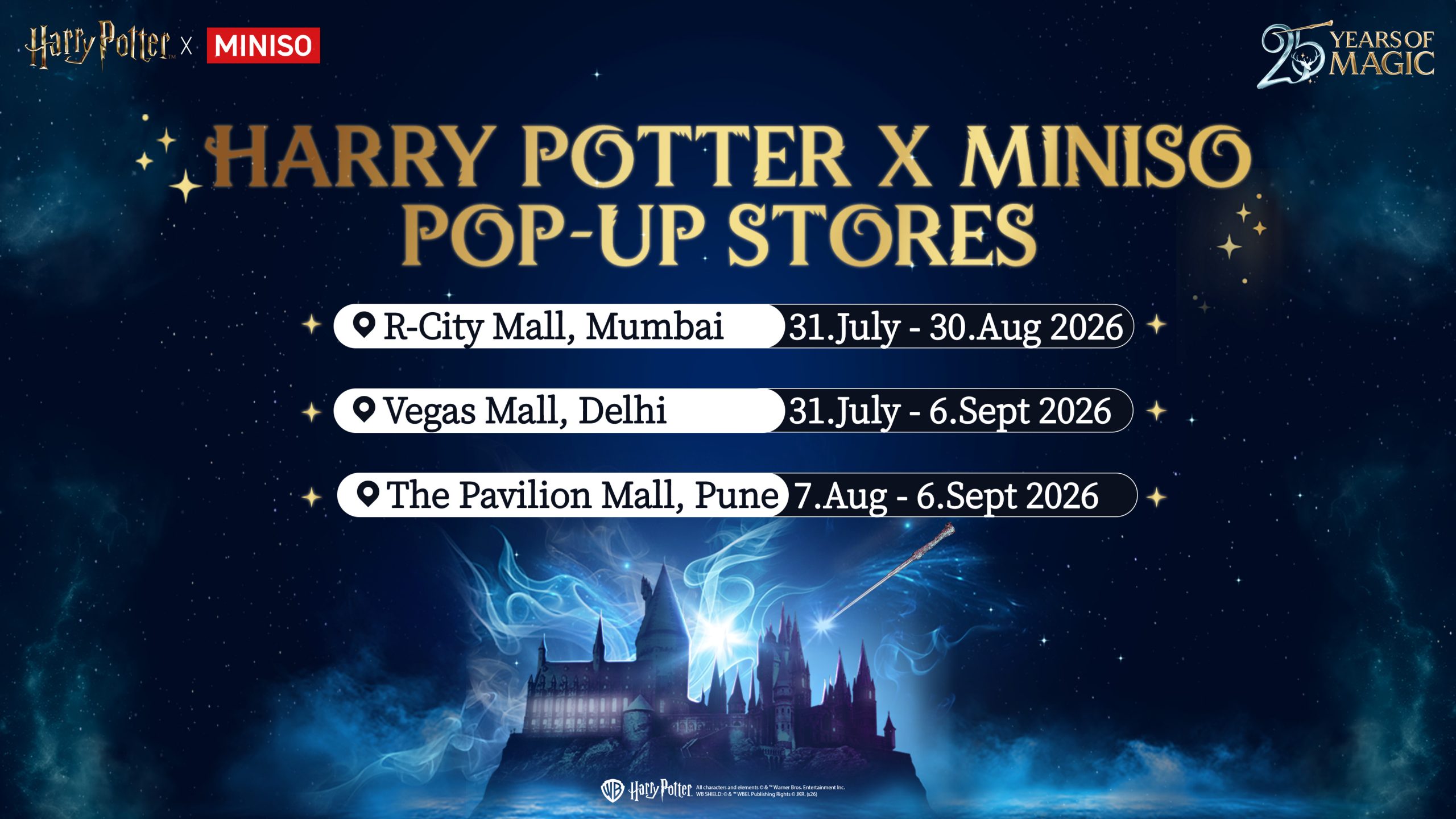 Harry Potter x MINISO pop up in Delhi, Mumbai, and Pune