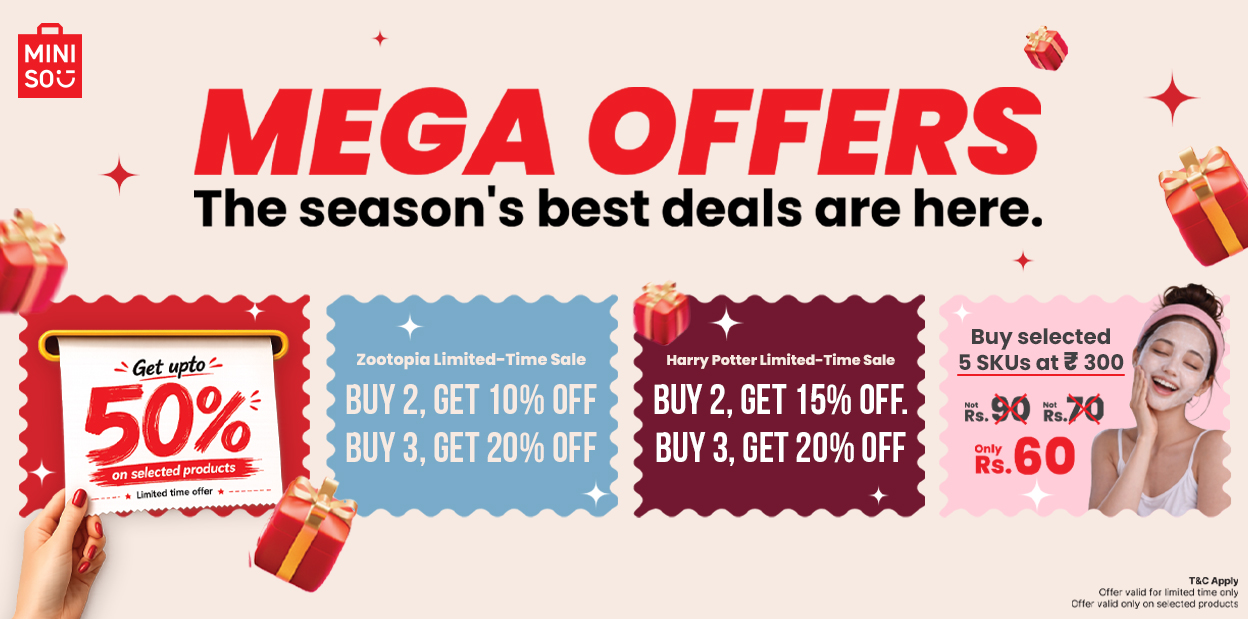 Quarter 3 Sale now live at MINISO India